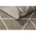 Fonott sizal floorlux szőnyeg 20508 taupe / pezsgő HÁROMSZÖGEK 60x110 cm