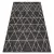 Kab. Fonott sizal floorlux szőnyeg 20508 fekete / ezüst HÁROMSZÖGEK 140x200 cm