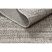 Fonott sizal floorlux szőnyeg 20389 ezüst / fekete KEVEREDÉS 140x200 cm
