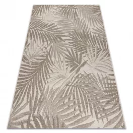   Kab. Fonott sizal floorlux szőnyeg 20504 levelek pezsgő / sötét szürke dzsungel 140x200 cm