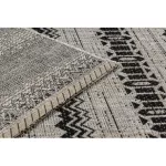 Kab. Fonott sizal floorlux szőnyeg 20510 ezüst / fekete 160x230 cm