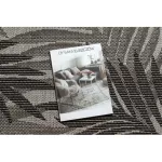 Kab. Fonott sizal floorlux szőnyeg 20504 levelek ezüst / fekete dzsungel 160x230 cm