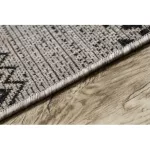 Kab. Fonott sizal floorlux szőnyeg 20510 ezüst / fekete 240x330 cm