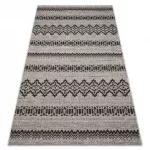 Kab. Fonott sizal floorlux szőnyeg 20510 ezüst / fekete 80x150 cm