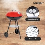 Faszenes kerti gömb grillsütő kerekes