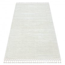   Szőnyeg SEVILLA AC53B csíkok fehér ehér Rojt Berber shaggy 80x150 cm