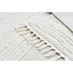 Kab. Szőnyeg SEVILLA AC53B csíkok fehér ehér Rojt BERBER shaggy 80x150 cm
