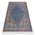 Kab. Modern szőnyeg BELLE BG58A sötétkék / bézs Rojt 120x170 cm