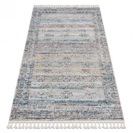   Kab. Modern szőnyeg BELLE BN25A bézs / kék Rojt 120x170 cm