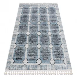   Kab. Modern szőnyeg BELLE BR22A bézs / kék Rojt 120x170 cm