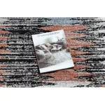 Kab. Modern szőnyeg BELLE BR23A fekete / bézs Rojt 160x220 cm