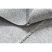 Szőnyeg SEVILLA Z791C mozaik szürke / csík fehér Rojt Berber shaggy 140x190 cm