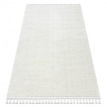   Szőnyeg SEVILLA PC00B csíkok fehér ehér Rojt Berber shaggy 140x190 cm