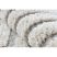 Szőnyeg SEVILLA Z788A labirintus, görög fehér / szürke Rojt Berber shaggy 140x190 cm