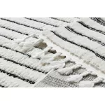 Kab. Szőnyeg SEVILLA Z788B labirintus, görög fehér / antracit Rojt BERBER shaggy 140x190 cm