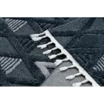 Kab. Szőnyeg SEVILLA Y499B gyémánt kék Rojt BERBER shaggy 120x170 cm