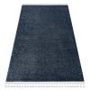 Szőnyeg SEVILLA PC00B csíkok kék ehér Rojt Berber shaggy 120x170 cm
