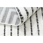 Kab. Szőnyeg SEVILLA Z788B labirintus, görög fehér / antracit Rojt BERBER shaggy 120x170 cm