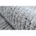Szőnyeg SEVILLA PC00B csíkok szürke ehér Rojt Berber shaggy 160x220 cm