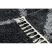 Szőnyeg BERBER UNION 3482 rácsozat szürke Rojt shaggy 120x170 cm