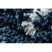 Szőnyeg BERBER UNION 3488 Lóhere Marokkói Trellis kék / krém Rojt shaggy 120x170 cm
