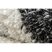 Szőnyeg BERBER UNION 4079 Csík szürke / krém Rojt shaggy 120x170 cm