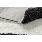 Kab. Szőnyeg BERBER UNION 4079 Csík szürke / krém Rojt shaggy 200x290 cm