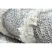 Szőnyeg SEVILLA Z555A gyémánt szürke / fehér Rojt Berber shaggy 120x170 cm