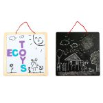 Oktató mágneses krétatábla betűkkel 3in1