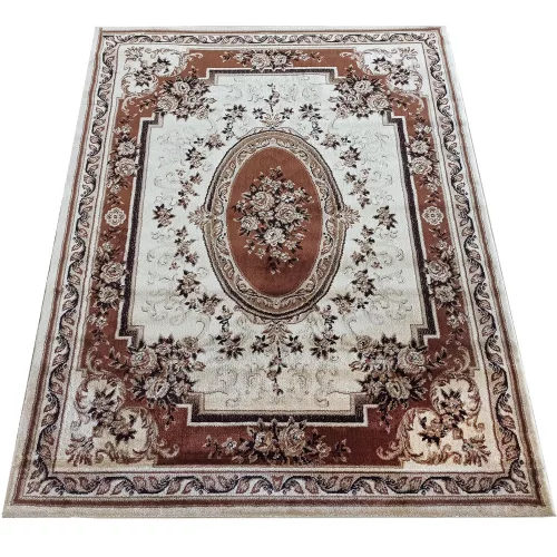 Dy. Exclusive 04 N - barna rozeta 80 x 150 cm szőnyeg