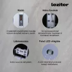 Mila hidromasszázs zuhanykabin - fekete