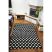 Sketch szőnyeg - F757 krém/fekete- Gyémánt 140x190 cm