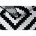 Sketch szőnyeg - F998 krém/fekete- Négyzetek Ruta 180x270 cm