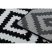 Sketch szőnyeg - F998 krém/fekete- Négyzetek Ruta 80x150 cm