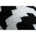 Sketch szőnyeg - F998 krém/fekete- Négyzetek Ruta 60x100 cm