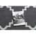 Sketch szőnyeg - F343 szürke / fehér Lóhere Marokkói Trellis 240x330 cm
