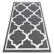   Sketch szőnyeg - F730 szürke / fehér Lóhere Marokkói Trellis 200x290 cm