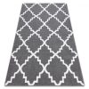 Sketch szőnyeg - F343 szürke / fehér Lóhere Marokkói Trellis 180x270 cm