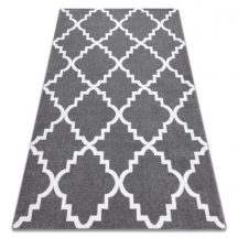   Sketch szőnyeg - F343 szürke / fehér Lóhere Marokkói Trellis 180x270 cm