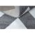 Sketch szőnyeg - FA66 szürke / fehér - Cikcakk 160x220 cm