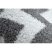 Sketch szőnyeg - F561 szürke / fehér - Cikcakk 140x190 cm