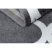 Sketch szőnyeg - F730 szürke / fehér Lóhere Marokkói Trellis 140x190 cm