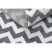 Sketch szőnyeg - F561 szürke / fehér - Cikcakk 80x150 cm