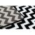Sketch szőnyeg - F561 krém/fekete- Cikcakk 240x330 cm