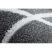Sketch szőnyeg - F728 szürke / krém trellis - Rombusz 80x150 cm