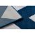 Sketch szőnyeg - FA66 kék/fehér - Cikcakk 160x220 cm