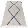 Szőnyeg Berber meknes B5910 krém / szürke Rojt shaggy 200x290 cm