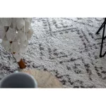 Kab. Szőnyeg BERBER RABAT G0526 bézs / barna Rojt shaggy 160x220 cm