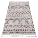 Kab. Szőnyeg BERBER RABAT G0526 bézs / barna Rojt shaggy 120x170 cm