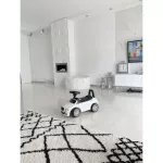 Kab. Szőnyeg BERBER SAFI N9040 fehér / fekete Rojt shaggy 120x170 cm